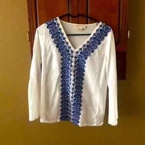 Sale *Michael Kors New never worn.light breezy blue and white bohemian pattern
